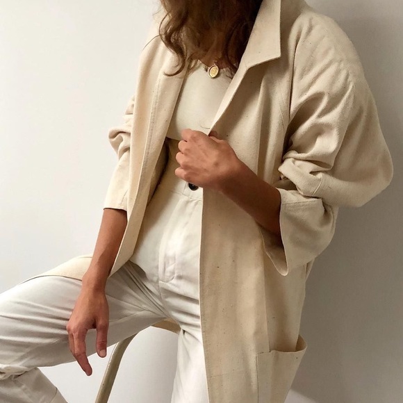 Na Nin Jackets & Blazers - Na Nin Pure Raw Silk Blazer